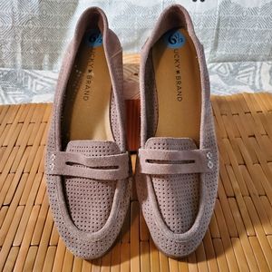 Lucky Brand suede leather loafers